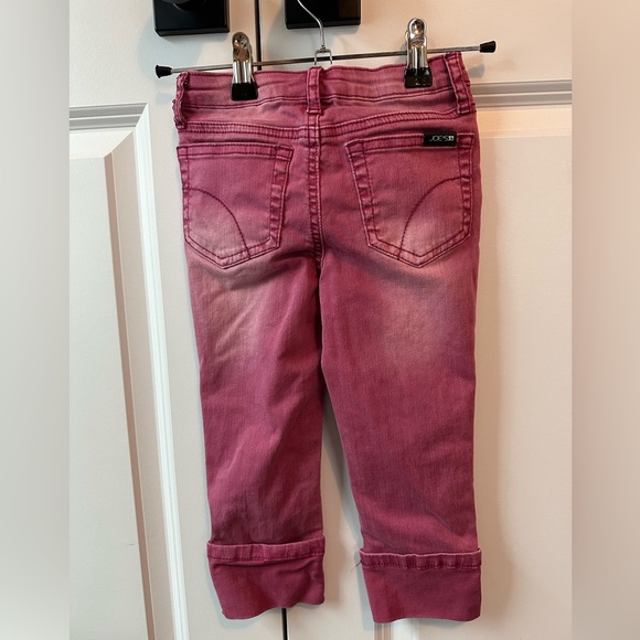 Joe’s Jeans Girls Pink Distresses Cuffed Jeans (Size 6) - Picture 2 of 4